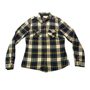 Vintage Mossimo Supply Co. Y2K Grunge Plaid‎ Flannel 100%cotton cowgirl, boho